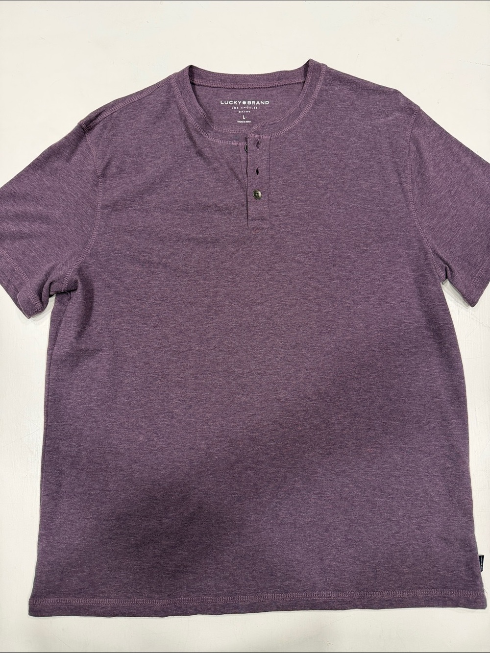 Lucky Brand Men’s Plum Short-Sleeve Henley Tee